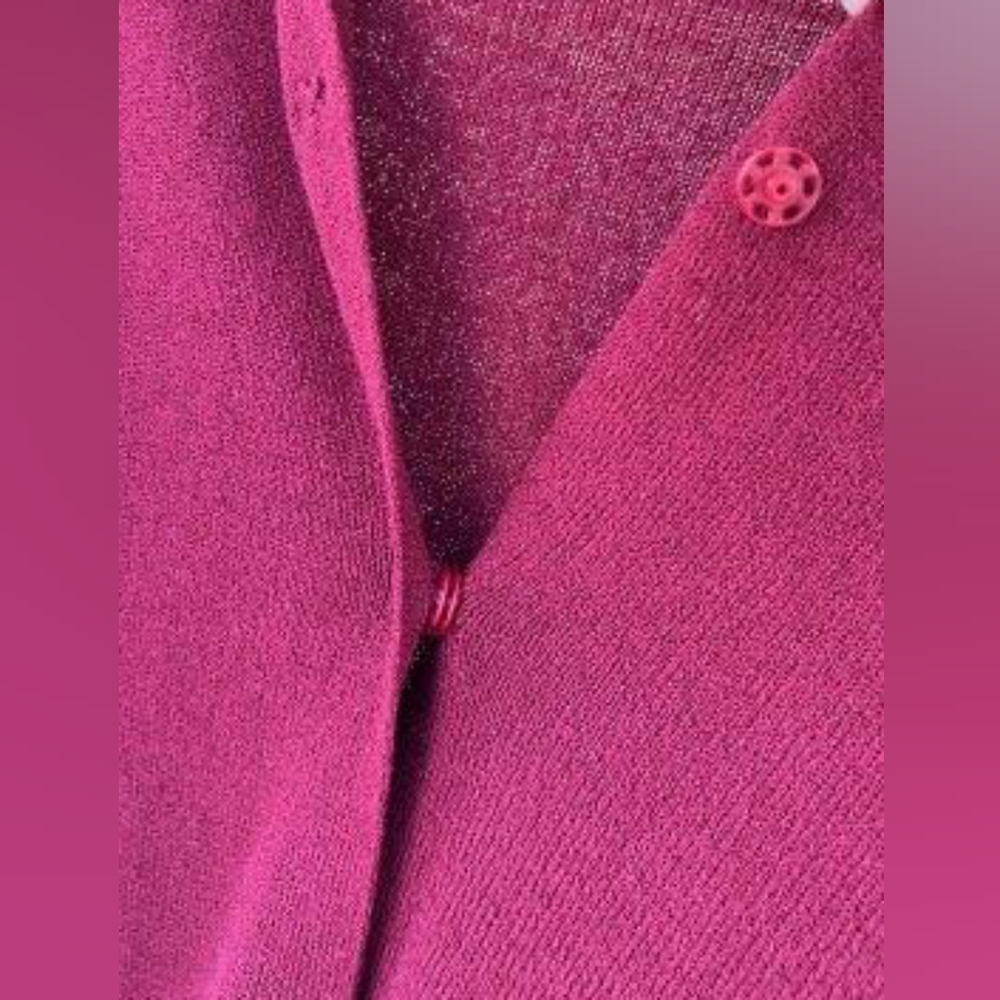 Max Studio Scarf Button-Down Sweater Cardigan - Picture 5 of 7